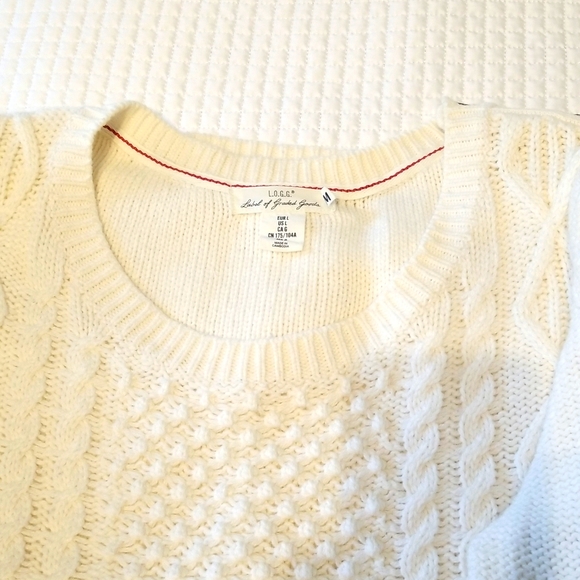 H&M L.O.G.G. Women's Sweater, Cream Color, Size Large - Picture 3 of 6